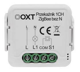 Moduł OXT Inteligentny mini przekaźnik 1 obwód bez N ZigBee TUYA Smart ...