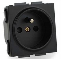 MODUŁ WKŁAD GNIAZDA ELEKRTYCZNEGO GNIAZDO GNIAZDKO CZARNE POJEDYNCZE BOLEC - Inny producent