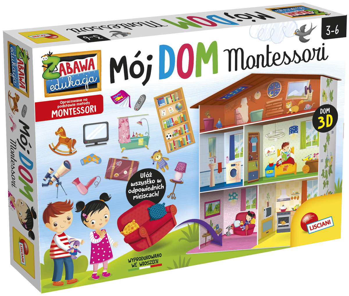 Mój dom, gra edukacyjna, Lisciani