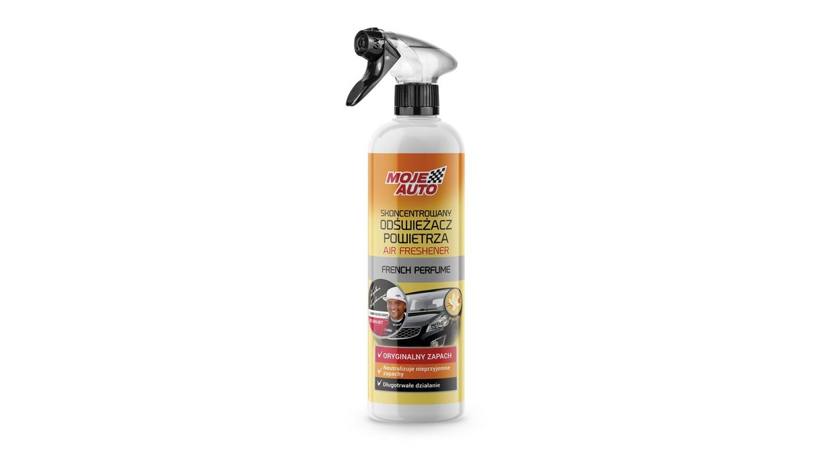 MOJE AUTO - Skoncentrowany Odświeżacz Powietrza Wanilia 500 ml -Atomizer