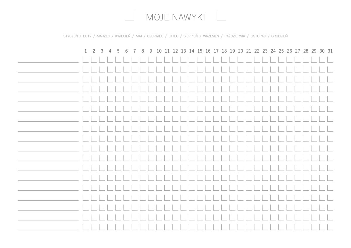 MOJE NAWYKI PLANER NOTES A4 26 Kartek M - Zaplanowane | Sklep EMPIK.COM