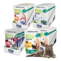 Mokra karma dla kota ANIMAL ISLAND mix smaków 48x85g