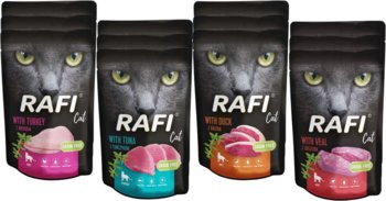 Mokra karma dla kota DOLINA NOTECI Rafi Cat 100g MIX 12szt. - Rafi