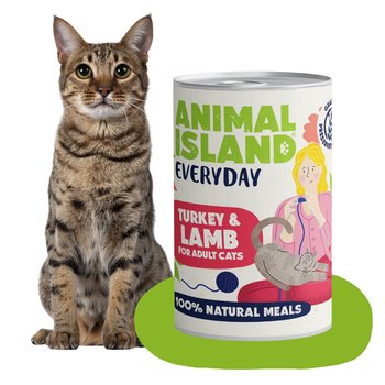 Mokra karma dla kota Indyk jagnięcina Everyday 400g Animal Island - Inna marka