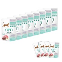 Mokra karma dla kota kaczka i wątróbka 85g OPTIMEAL „Hairball control” 9+3-85g