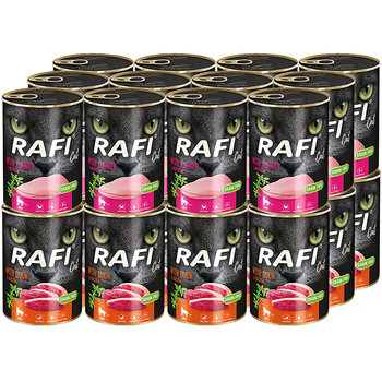 Mokra karma dla kota RAFI z mix smaków kaczka indyk puszki 24 x 400 g - Inna marka
