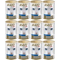 Mokra Karma dla Kotów Rafi Cat Adult z Rybą Puszka Zestaw 12 x 415g