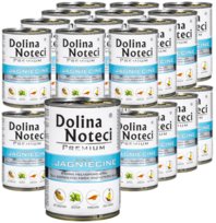 Mokra karma dla psa Dolina Noteci Premium Adult Jagnięcina Puszka 24x400g