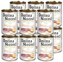 Mokra karma dla psa DOLINA NOTECI PREMIUM Pure GĘŚ Z JABŁKIEM puszka 12x400g