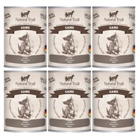 Mokra karma dla psa NATURAL TRAIL Dog with Game dziczyzna 6X800g