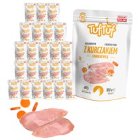 Mokra karma dla psa Tuf Tuf Saszetka mielonka z kurczakiem 24x100g