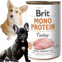 Mokra Karma Dla Psa Z Indykiem Brit Mono Protein Turkey 400G Hipoalergiczna