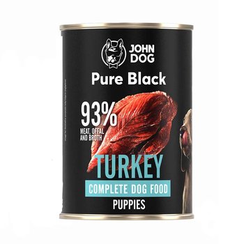 Mokra karma dla psów indyk JOHN DOG PURE BLACK  800 g szczeniaki