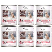 Mokra karma dla psów VetExpert Raw Paleo Wieprzowina Adult Can 6x800g