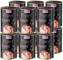 Mokra karma DOLINA NOTECI Piper KRÓLIK dla kotów sterylizowanych 12x400g