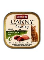 Mokra karma z kurczakiem cielęciną i sarniną 100g Carny Country Adult Animonda