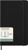MOLESKINE kalendarz 2026 CZARNY LARGE WEEKLY HARD TYGODNIOWY (13x21)
