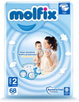 Molfix Pieluszki Mini 2 3-6 Kg Noworodek 68 Szt Big Pack