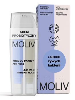 MOLIV Anti-Aging Krem do twarzy z żywymi probiotykami 30ml - MOLIV
