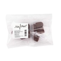 Molly Lac, Kapturki do pedicure 16 mm gradacja 120, AlleMed Brązowy, 10 szt.