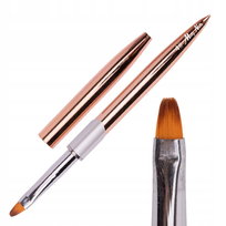 Molly Nails, Pędzelek Do Żelu Rozmiar 4, Golden Owalny Długość Włosia 7mm