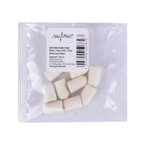 MollyLac, Kapturki Do Pedicure, 7 Mm Gradacja 240 Fabric Podo Allemed, Biały, 10szt.