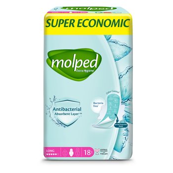 Molped, Antybakteryjne podpaski Extra Hygiene, 18 szt. - Molped