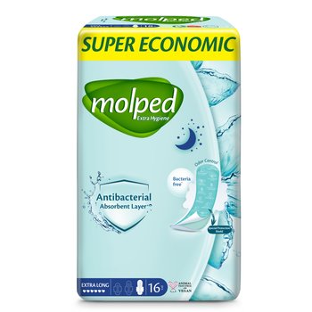 Molped, Antybakteryjne podpaski Extrahygiene, 16 szt. - Molped