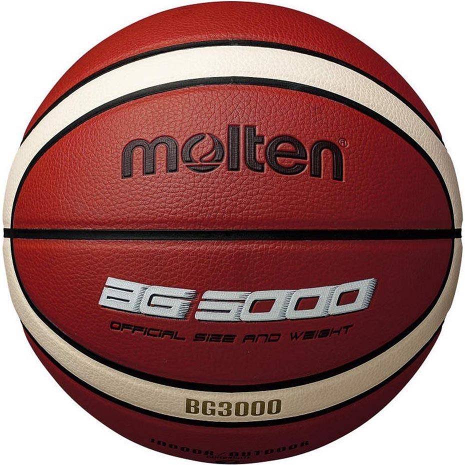 Фото - Баскетбольний м'яч Molten , Piłka koszykowa, B6G3000, brązowy, rozmiar 6 