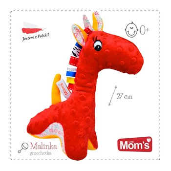 Mom's Care, maskotka Malinka z grzechotką - Mom's Care