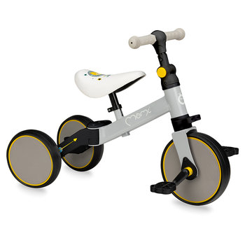 MoMi LORIS rowerek 4w1 szaro-żółty - MoMi