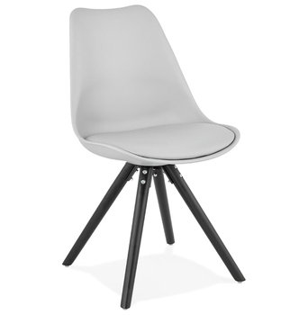 MOMO krzesło k. szary, nogi k. czarny - Kokoon Design