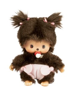 Monchhichi - Pluszowa małpka Bebichhichi 15cm, Classic dziewczynka - Monchhichi