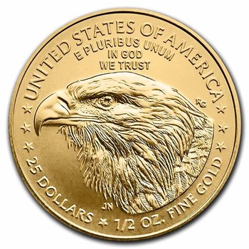 Moneta Amerykański Orzeł 1/2 uncji złota - wysyłka 24 h! - Mennica Skarbowa