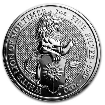 Moneta Bestie Królowej: Lew 2 uncje srebra - wysyłka 24h! - Mennica Skarbowa