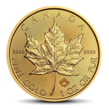 Moneta Kanadyjski Liść Klonowy 1 uncja złota - Mennica Skarbowa