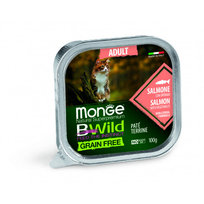 Monge Bwild Grain Free Adult Łosoś 100g pasztet bez zbóż