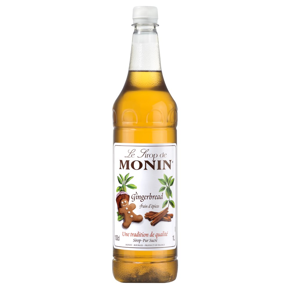 Zdjęcia - Wyposażenie baru Monin syrop barmański piernikowy  1 litr PET(Gingerbread)