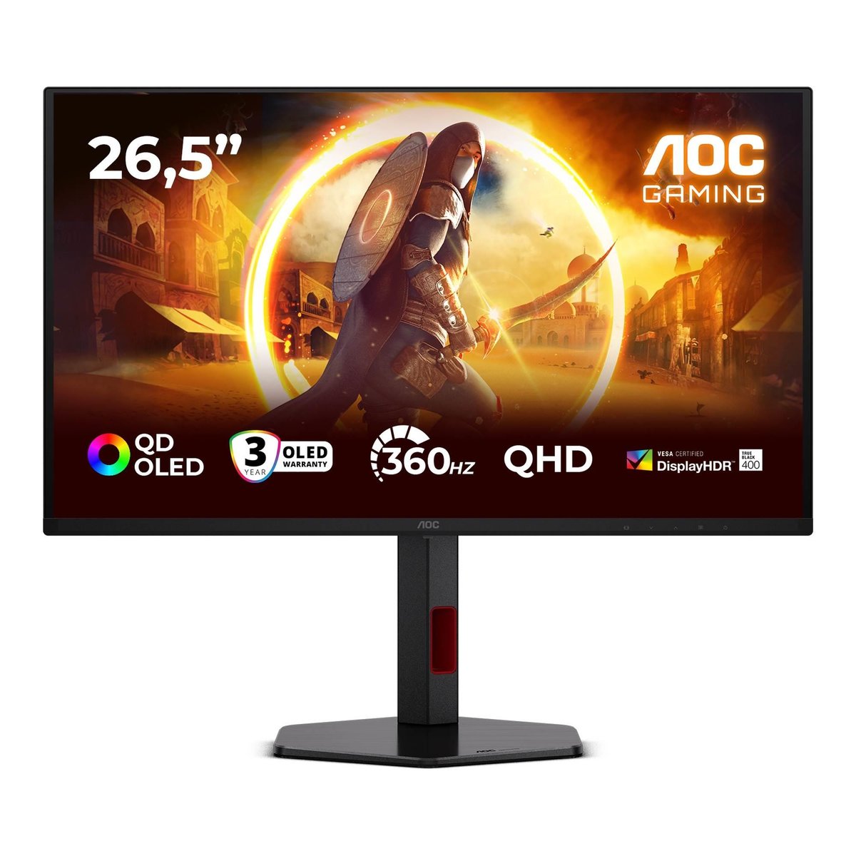 AOC Monitor AOC 26,5' Q27G4SDR QD-OLED QHD 360Hz 2xHDMI DP HUB