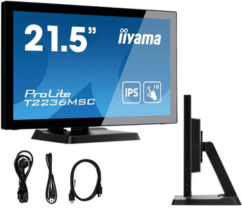 Monitor dotykowy IIYAMA ProLite T2236MSC-B3 22" IPS 1920x1080 (HD 1080p) brak danych 5ms - IIYAMA