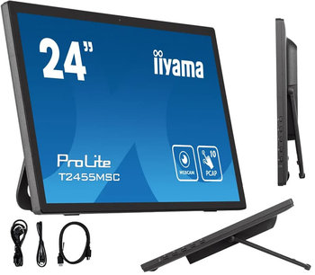 Monitor dotykowy IIYAMA ProLite T2455MSC-B1 24" IPS 1920x1080 (HD 1080p) 60Hz 5ms - IIYAMA