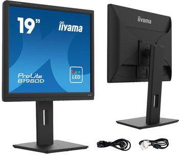 Monitor iiyama ProLite B1980D-B5 19" TN LED, 5:4, 1280x1024, HAS, VGA, DVI - IIYAMA