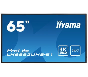 Monitor Iiyama Prolite Lh6552Uhs-B1 65" Ips 4K Uhd, Digital Signage, 24/7, Intel® Sdm, Android - IIYAMA