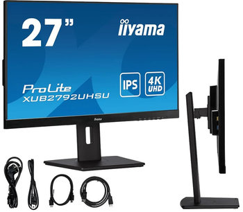 Monitor iiyama ProLite XUB2792UHSU-B5 27" IPS LED, 4K /DVI, HDMI, DP/ FlickerFree, BlueLightReducer, HubUSB - IIYAMA
