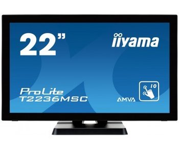 Monitor IIYAMA T2236MSC-B2, 21.5", AMVA, 8 ms, 16:9, 1920x1080 - IIYAMA