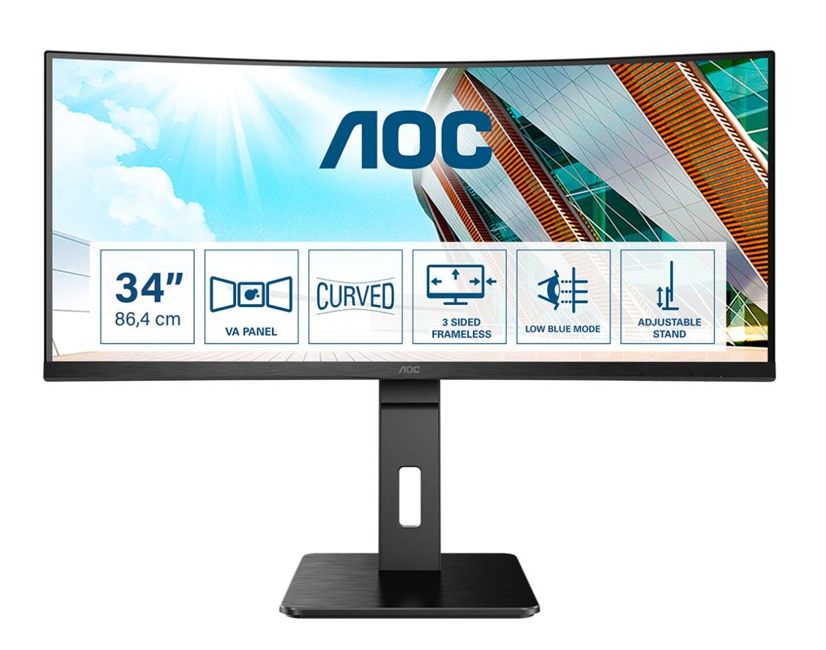 AOC Monitor LED, AOC, 34', CU34P2A