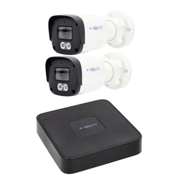 Monitoring IP VidiLine z 2 kamerami Full HD i rejestratorem PoE - VidiLine