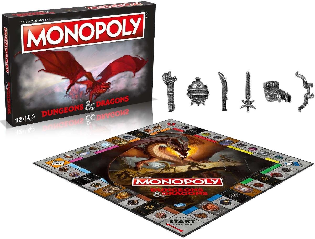 Planszowa Gra Towarzyska Monopoly Dungeons & Dragons