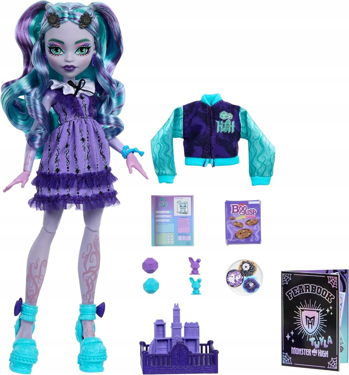 Monster High Fearbook Twyla Zestaw Lalka Laleczka Akcesoria Dla monster-high-fearbook-twyla-zestaw-lalka-laleczka-akcesoria-dla