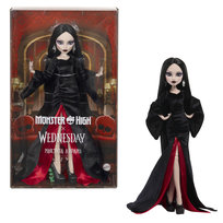 Monster High x Wednesday Morticia Addams, Lalka kolekcjonerska, Zabawka dla dzieci 6+ JLK99